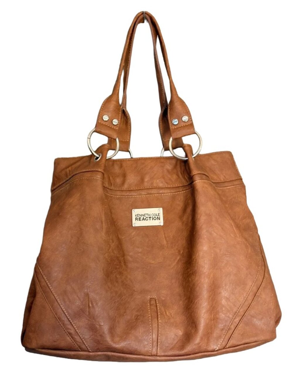 Kenneth Cole Reaction Tan Shoulder Tote Bag Travel Bag